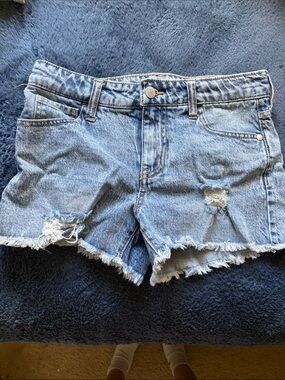 Target Light Blue Distressed Denim Shorts